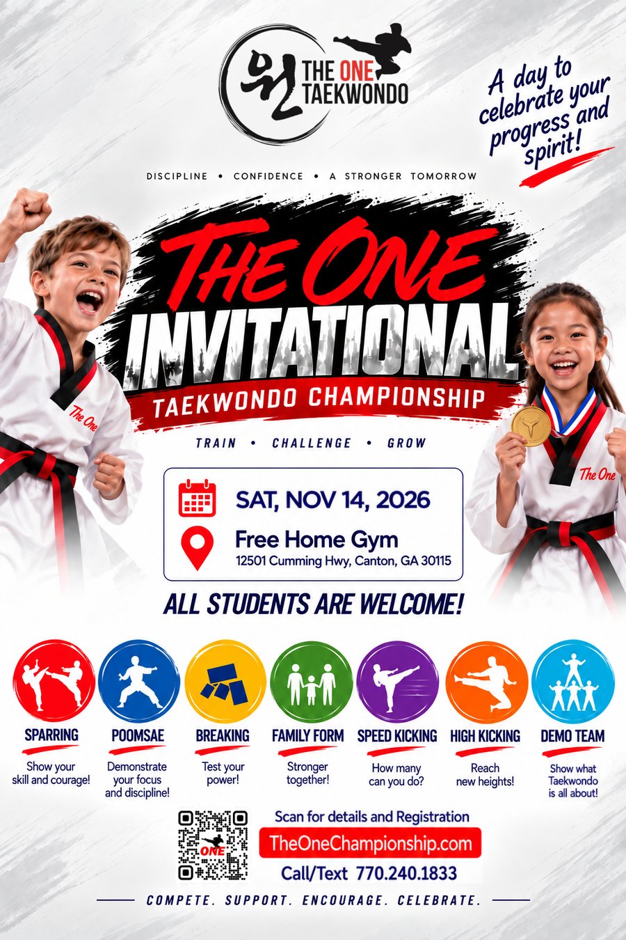 The ONE Invitational Taekwondo Championship event poster